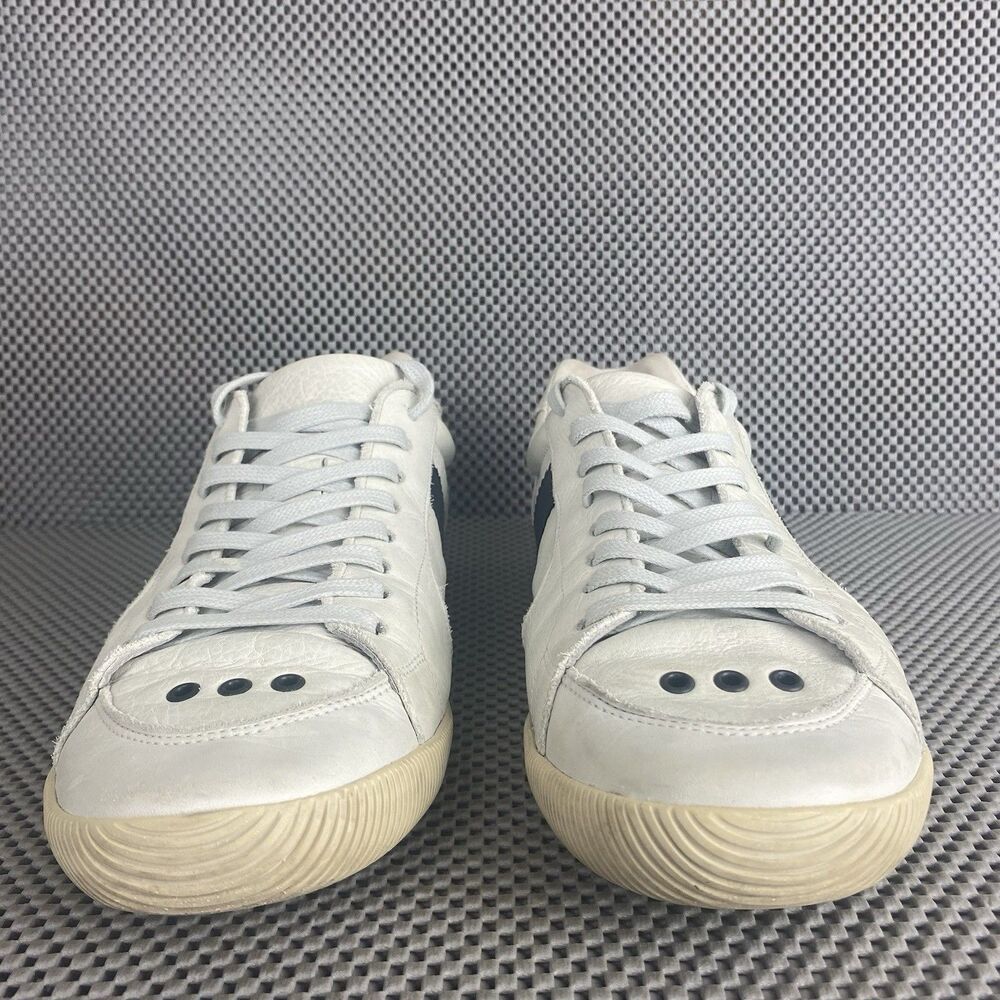 Osklen Riva Lona Sneakers Mens 12 White Leather Lace Up Low Top Casual - Picture 7 of 14